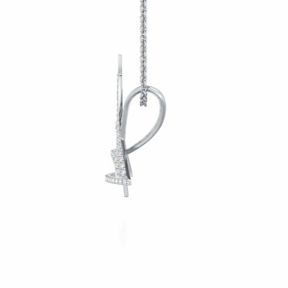 Paris Story Silver Pendant - White Gold - Image 4