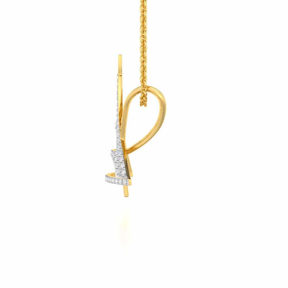 Paris Story Silver Pendant - Yellow Gold - Image 4