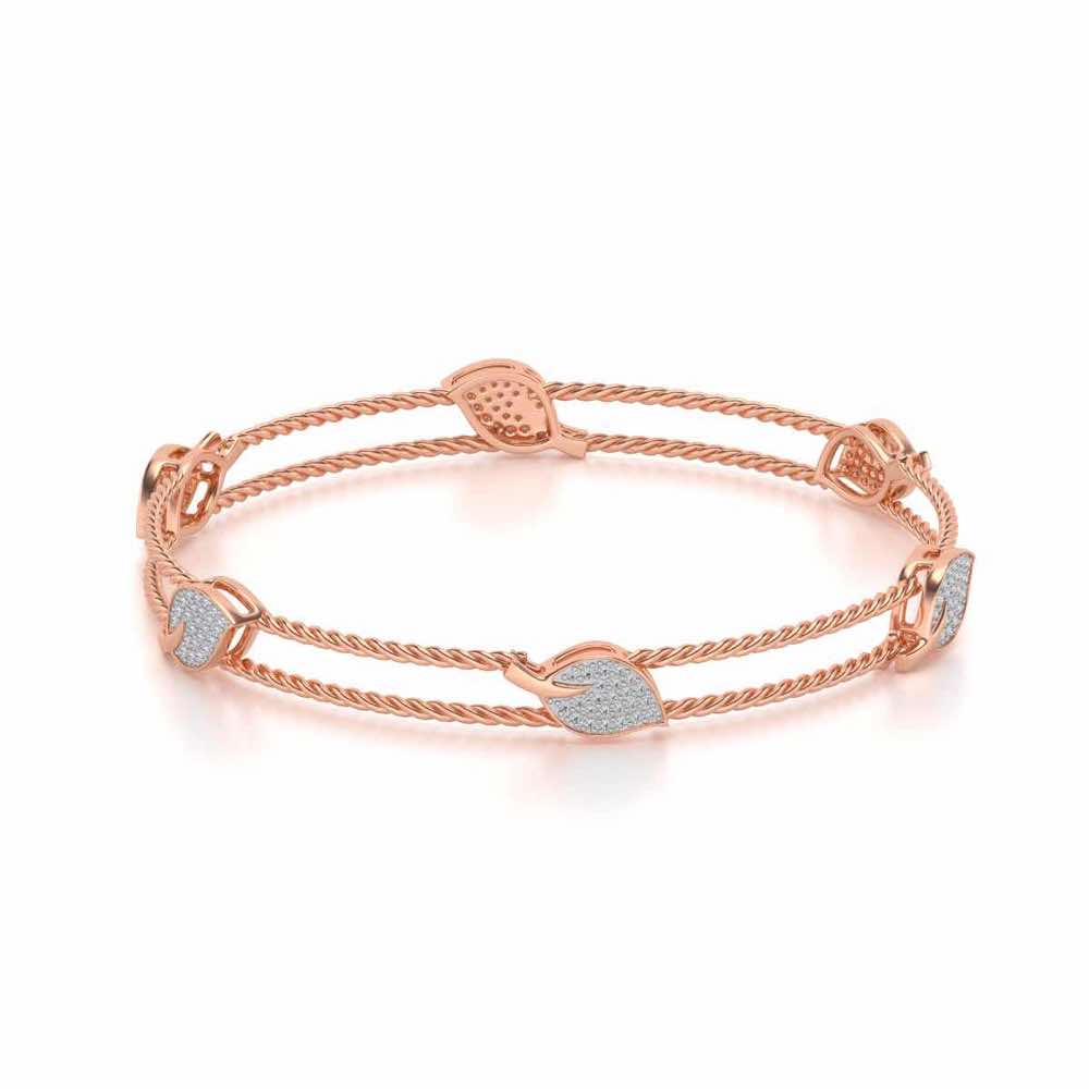 Pattiya Silver Bangles - Rose Gold - Image 2