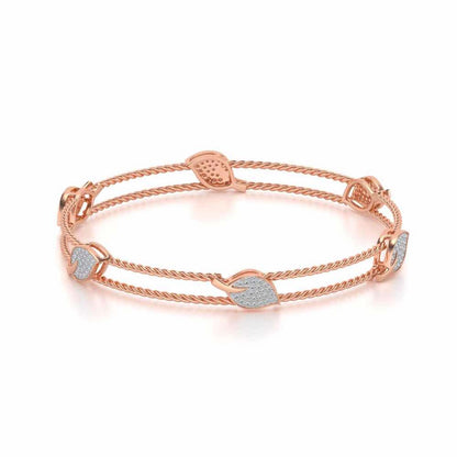 Pattiya Silver Bangles - Rose Gold - Image 2