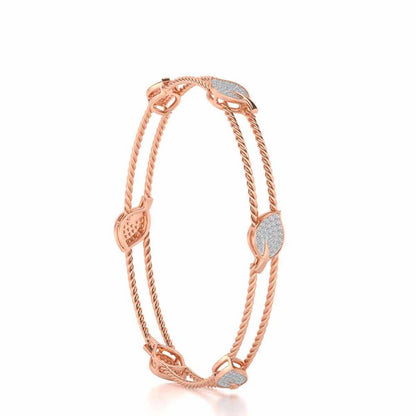 Pattiya Silver Bangles - Rose Gold - Image 3