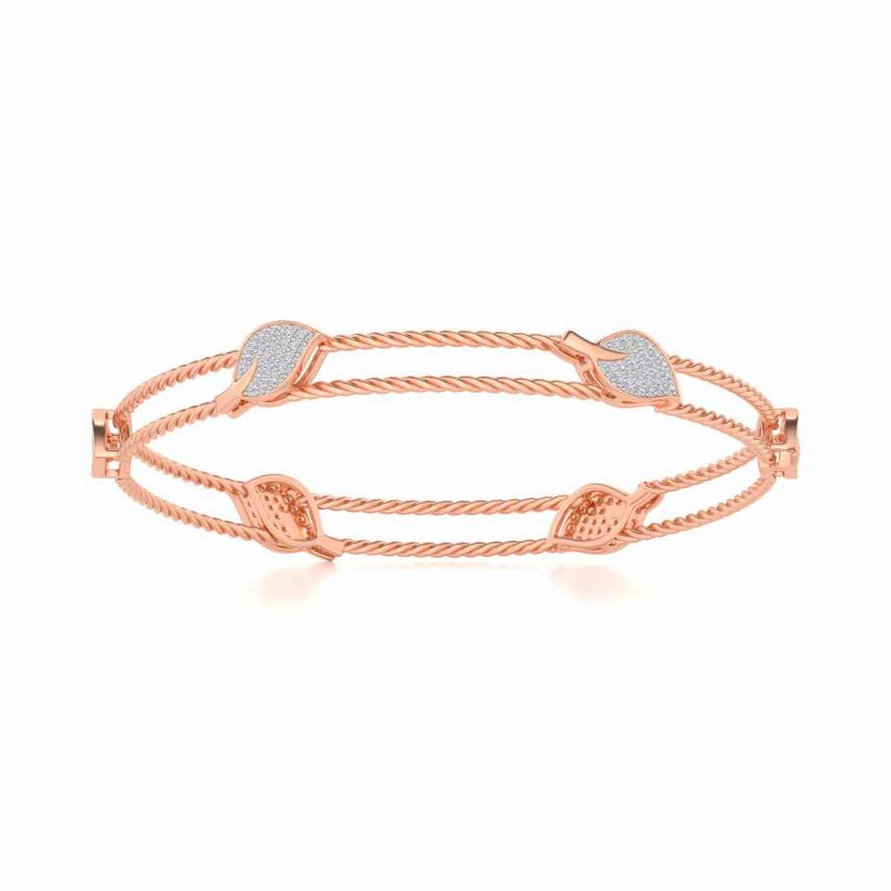 Pattiya Silver Bangles - Rose Gold - Image 4