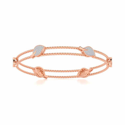Pattiya Silver Bangles - Rose Gold - Image 4
