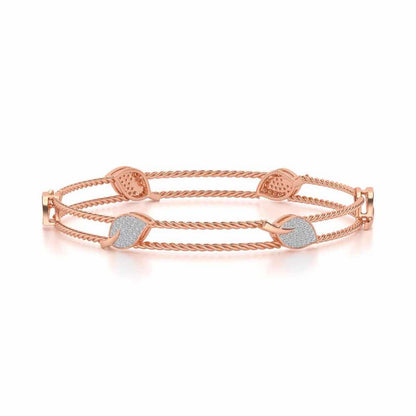 Pattiya Silver Bangles - Rose Gold - Image 5