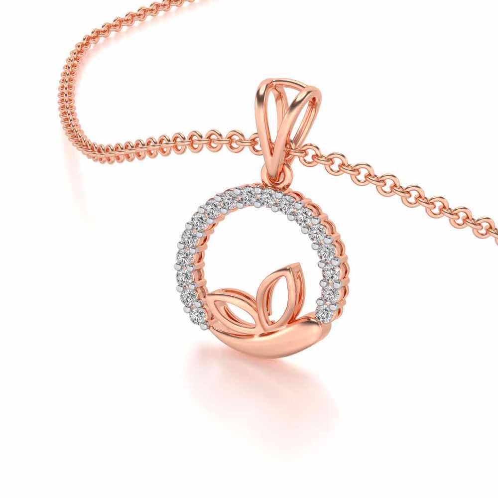Pavo Silver Pendant - Rose Gold - Image 2