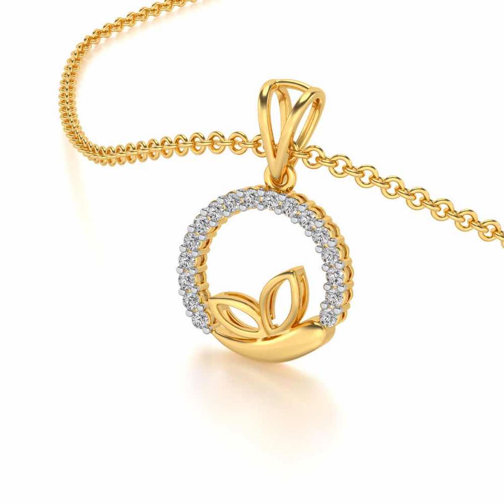 Pavo Silver Pendant - Yellow Gold - Image 2