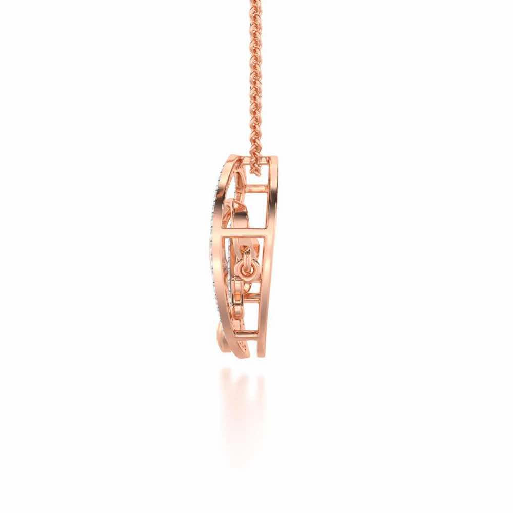 Pawsome Silver Pendant - Rose Gold - Image 4