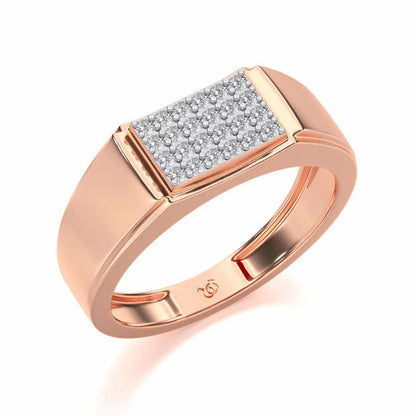 Peacemaker Silver Ring For Men - Rose Gold - Image 1