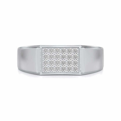 Peacemaker Silver Ring For Men - White Gold - Image 4