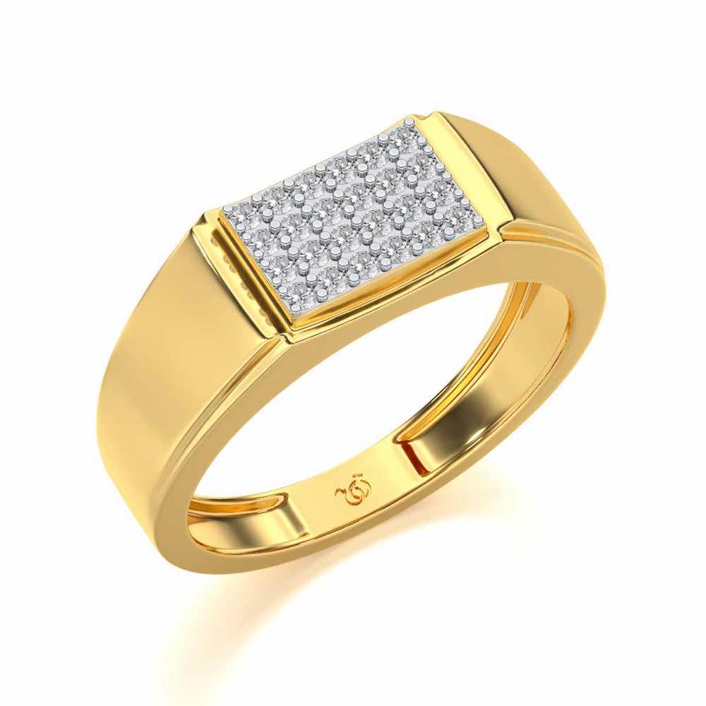Peacemaker Silver Ring For Men - Yellow Gold - Image 1