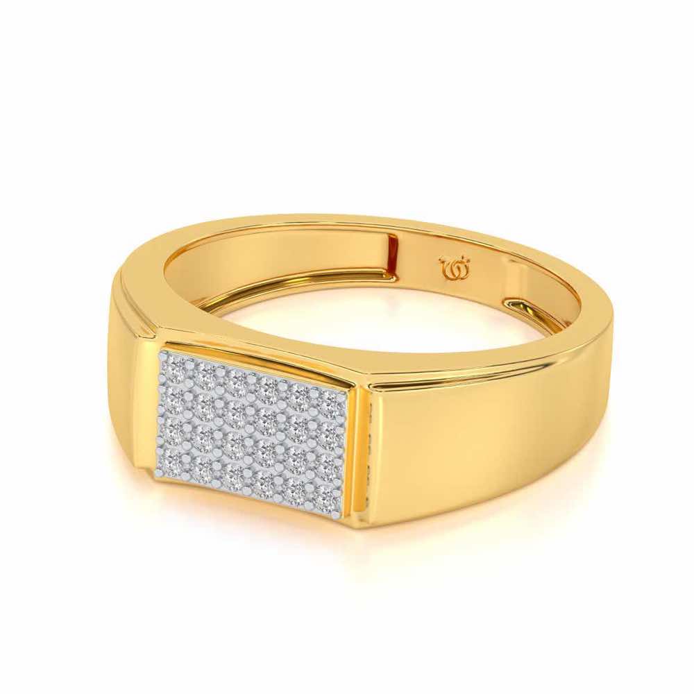Peacemaker Silver Ring For Men - Yellow Gold - Image 2