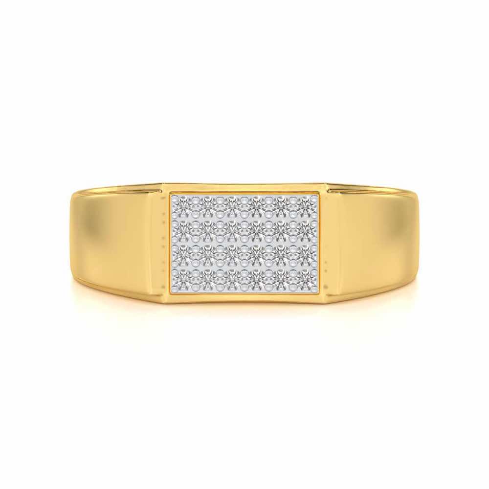 Peacemaker Silver Ring For Men - Yellow Gold - Image 4
