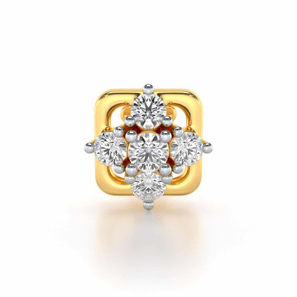 Peculiar Silver Nosepin - Yellow Gold - Image 1