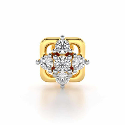 Peculiar Silver Nosepin - Yellow Gold - Image 1