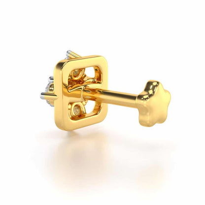 Peculiar Silver Nosepin - Yellow Gold - Image 4
