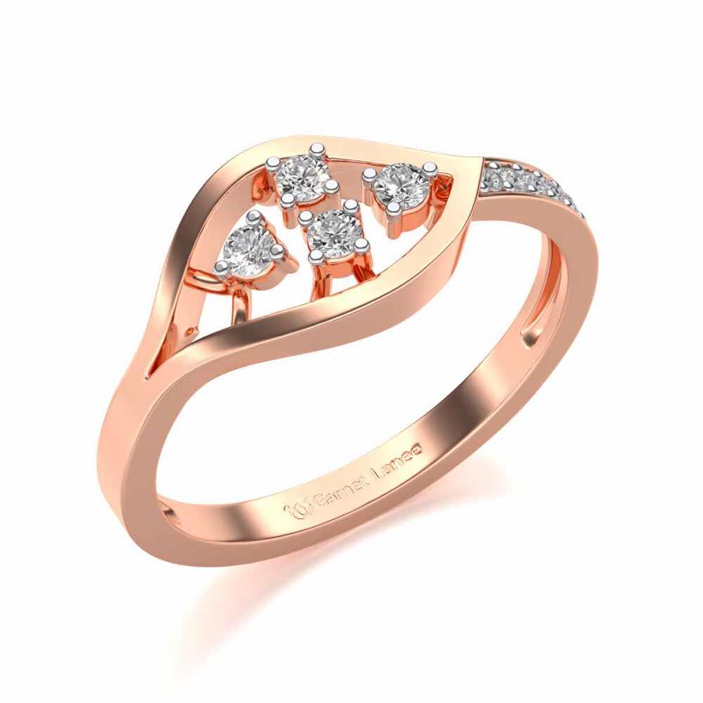 Peeper Silver Ring - Rose Gold - Image 1