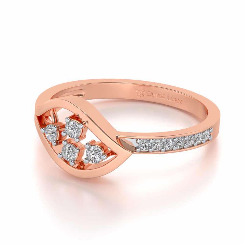 Peeper Silver Ring - Rose Gold - Image 2
