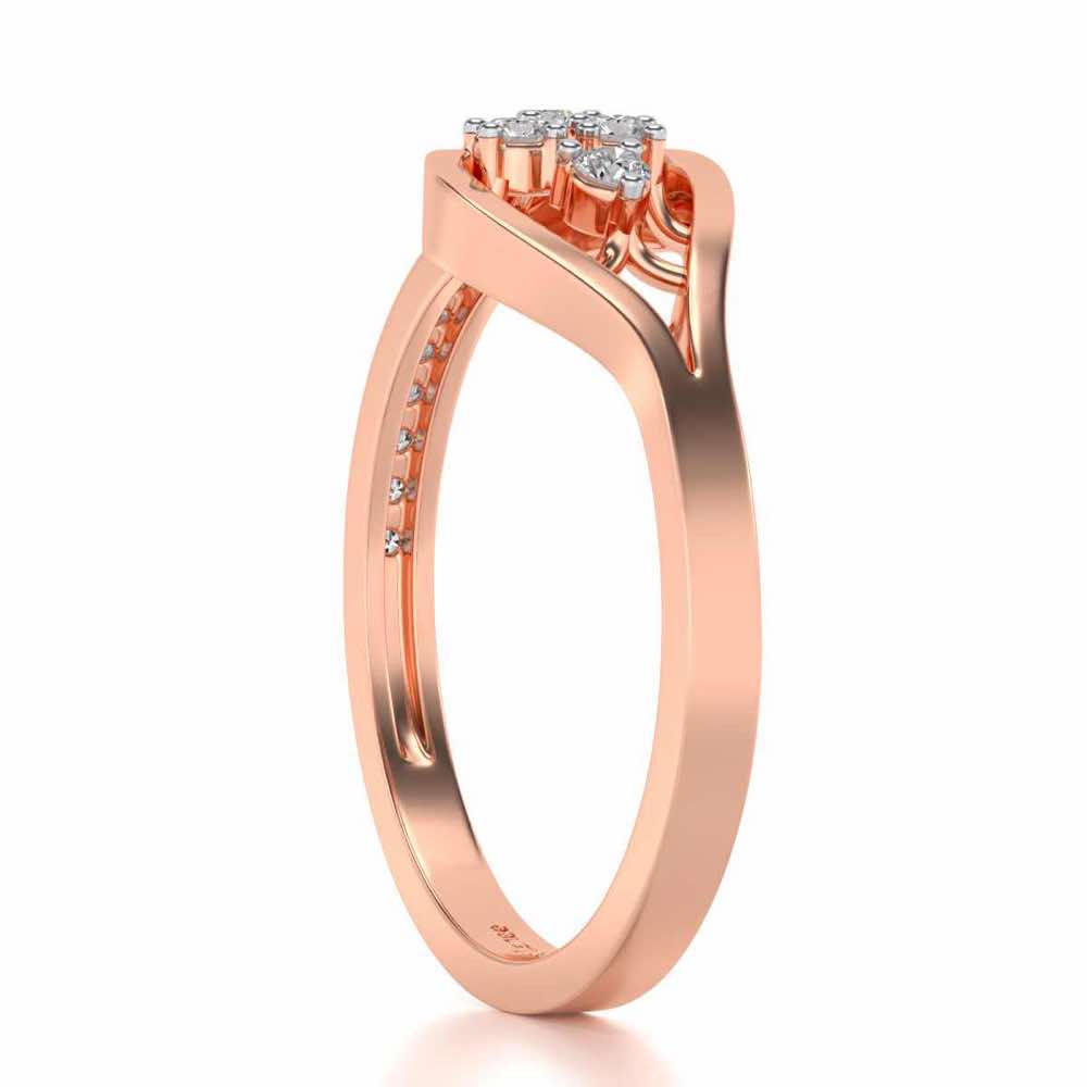 Peeper Silver Ring - Rose Gold - Image 3