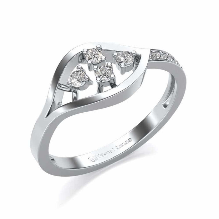 Peeper Silver Ring - White Gold - Image 1