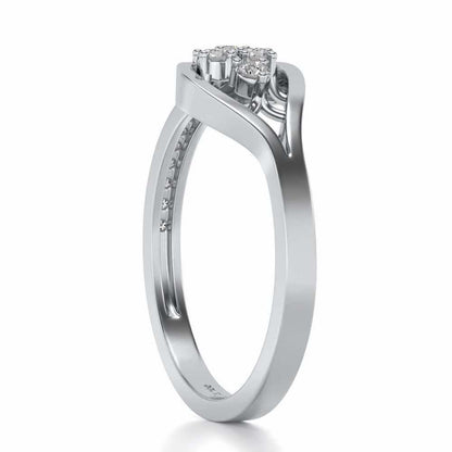 Peeper Silver Ring - White Gold - Image 3