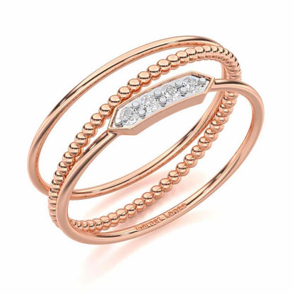 Perfect Purity Silver Ring - Rose Gold - Image 1