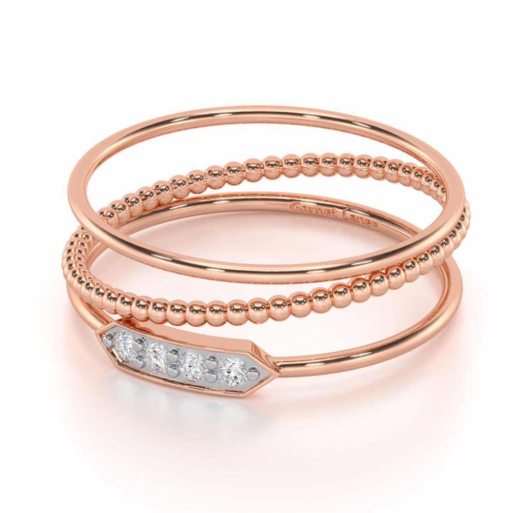 Perfect Purity Silver Ring - Rose Gold - Image 2