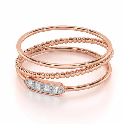 Perfect Purity Silver Ring - Rose Gold - Image 2