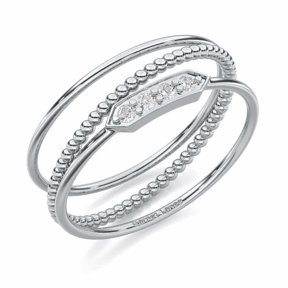Perfect Purity Silver Ring - White Gold - Image 1