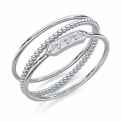 Perfect Purity Silver Ring - White Gold - Image 1
