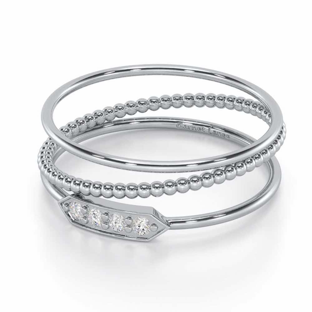 Perfect Purity Silver Ring - White Gold - Image 2