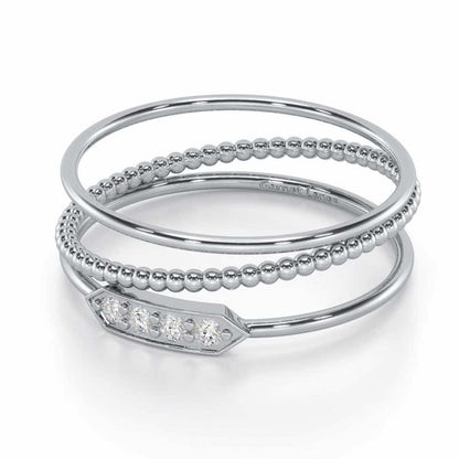 Perfect Purity Silver Ring - White Gold - Image 2