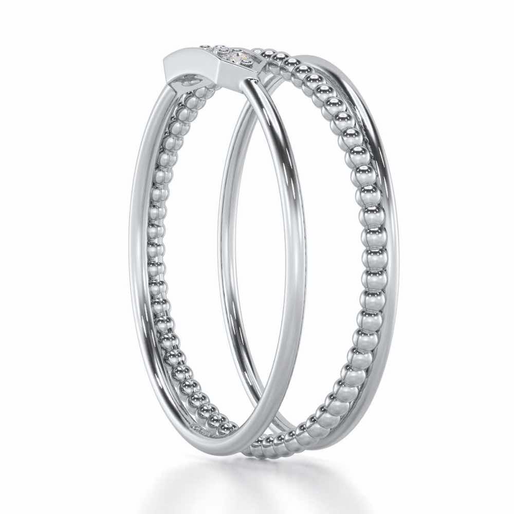 Perfect Purity Silver Ring - White Gold - Image 3