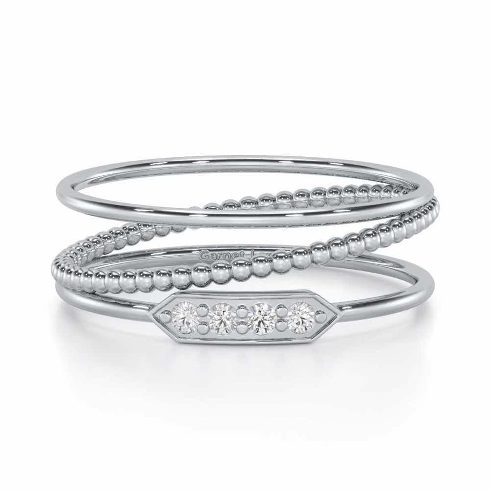 Perfect Purity Silver Ring - White Gold - Image 4