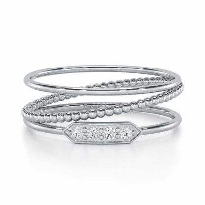 Perfect Purity Silver Ring - White Gold - Image 4