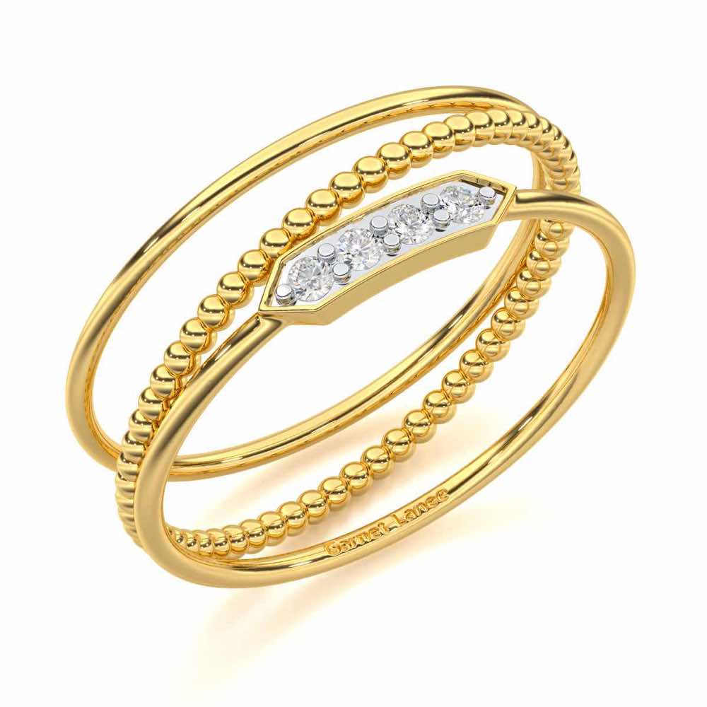 Perfect Purity Silver Ring - Yellow Gold - Image 1