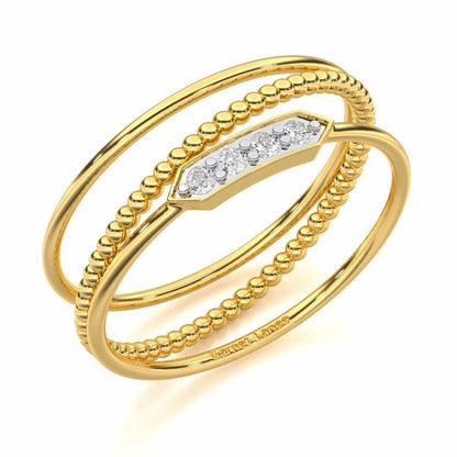 Perfect Purity Silver Ring - Yellow Gold - Image 1