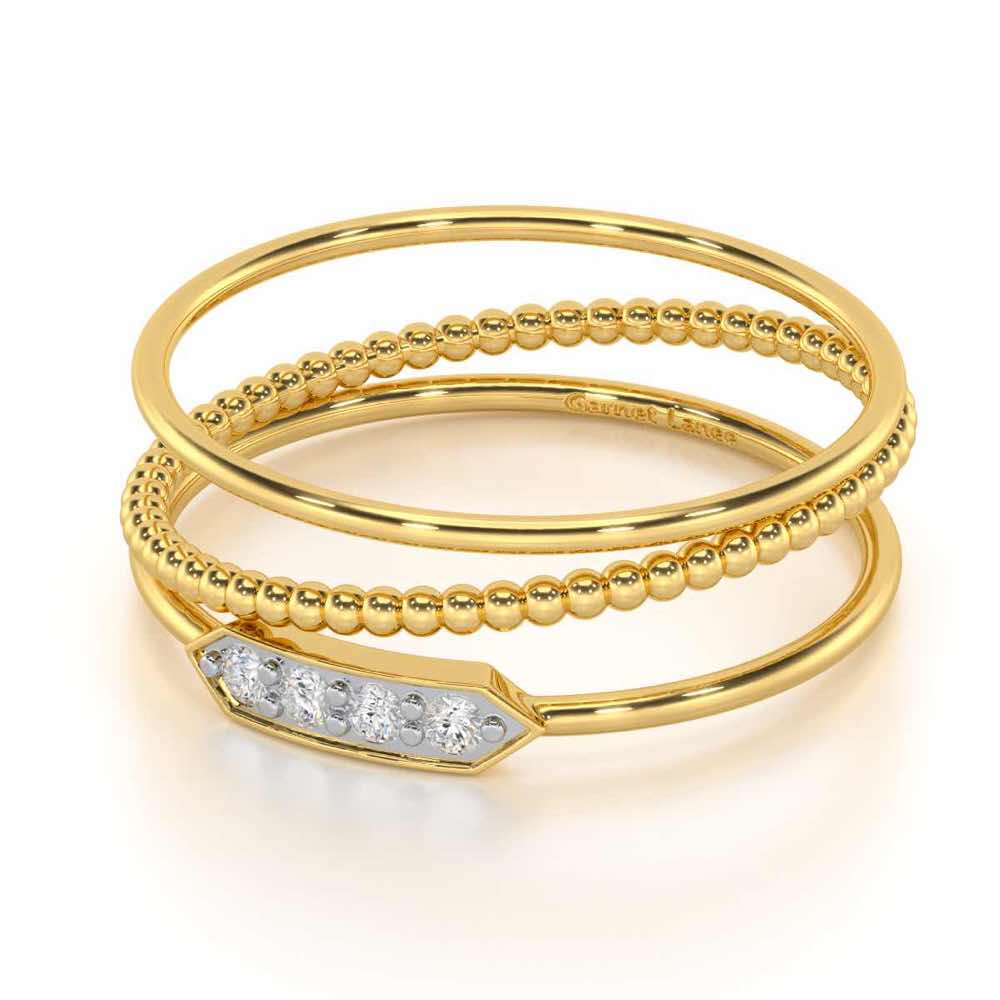 Perfect Purity Silver Ring - Yellow Gold - Image 2