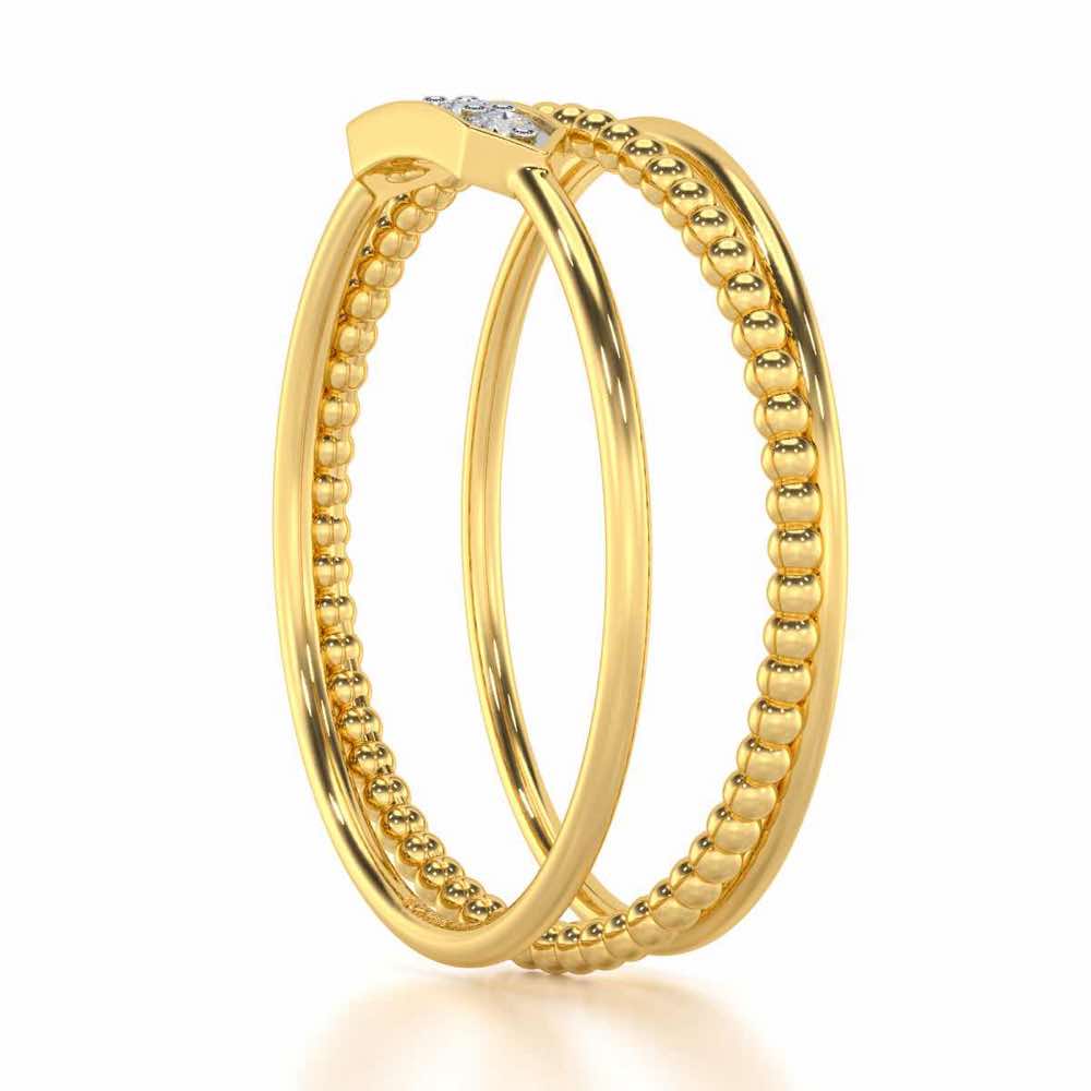 Perfect Purity Silver Ring - Yellow Gold - Image 3