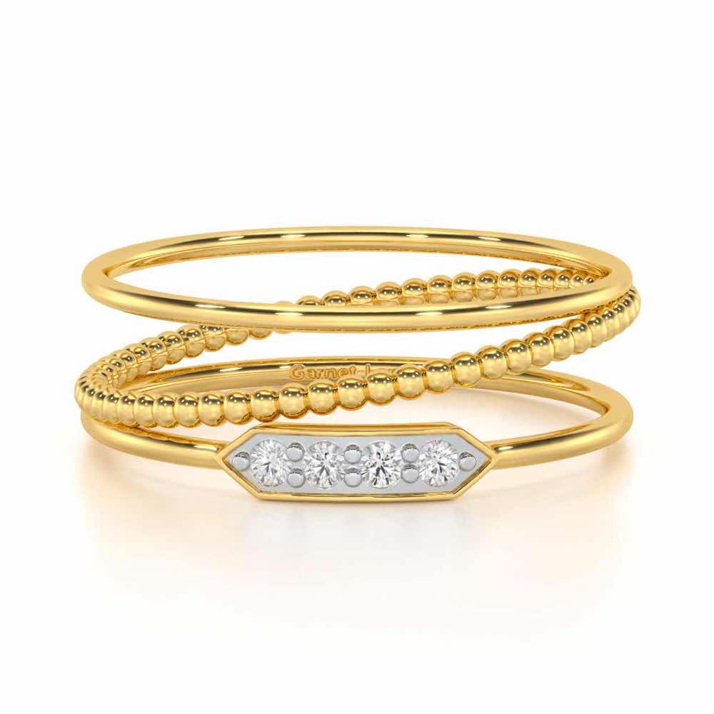 Perfect Purity Silver Ring - Yellow Gold - Image 4
