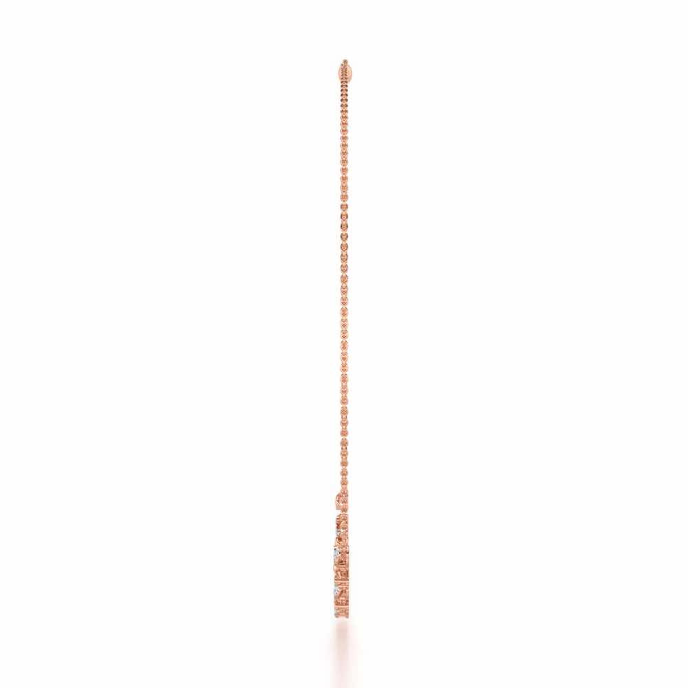 Petal Adornments Silver Necklace - Rose Gold - Image 4