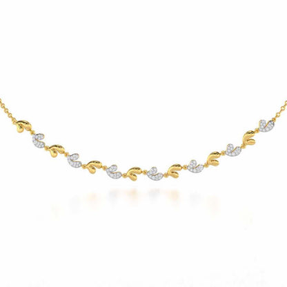 Petal Adornments Silver Necklace - Yellow Gold - Image 1