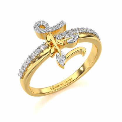 Petal E Silver Ring - Yellow Gold - Image 1