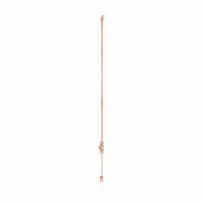 Petal Flower Silver Necklace - Rose Gold - Image 4