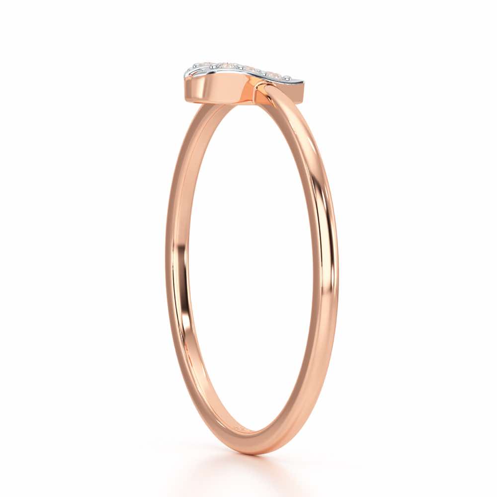 Petite Panache Silver Ring - Rose Gold - Image 3