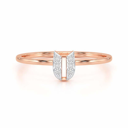 Petite Panache Silver Ring - Rose Gold - Image 4