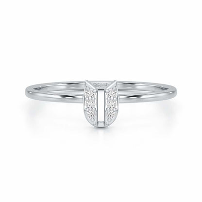 Petite Panache Silver Ring - White Gold - Image 4