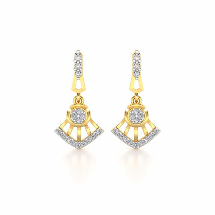 Phenonmenal Silver Earring Drops - Yellow Gold - Image 1