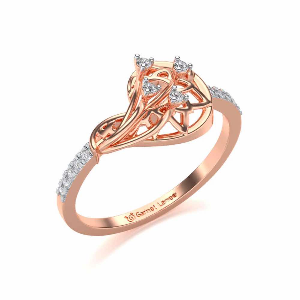 Phoenix Silver Ring - Rose Gold - Image 1