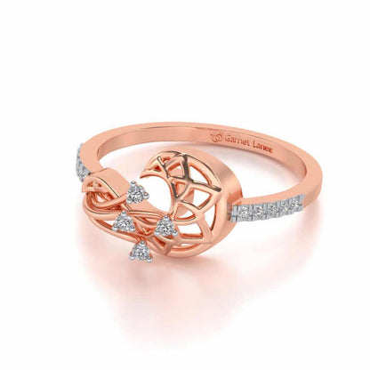 Phoenix Silver Ring - Rose Gold - Image 3