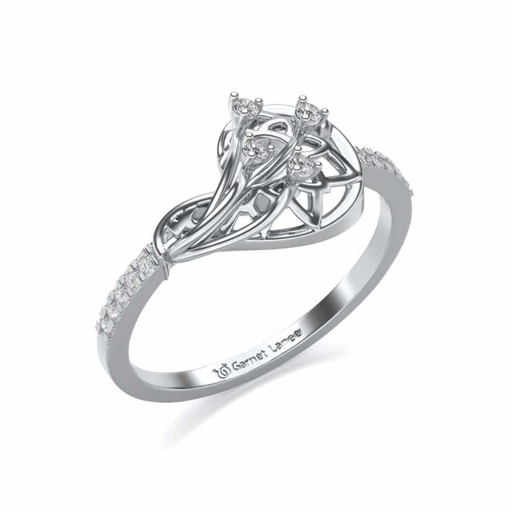 Phoenix Silver Ring - White Gold - Image 1
